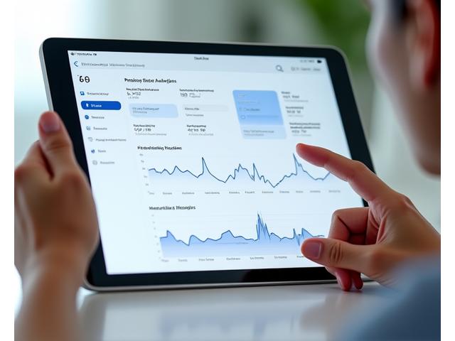 Intuicyjny wykres analizy snu wyświetlany na tablecie, pokazujący fazy snu i dane biometryczne.